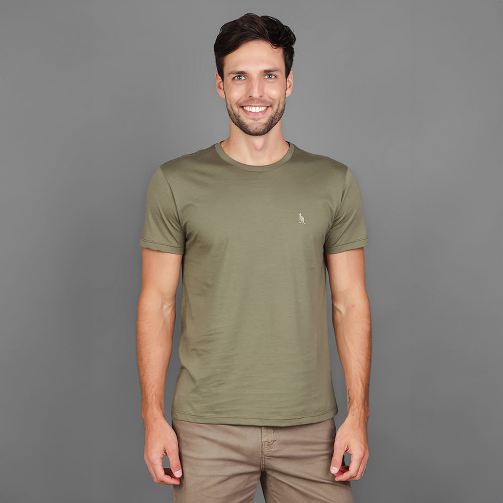 Camiseta Pima - Verde Oliva