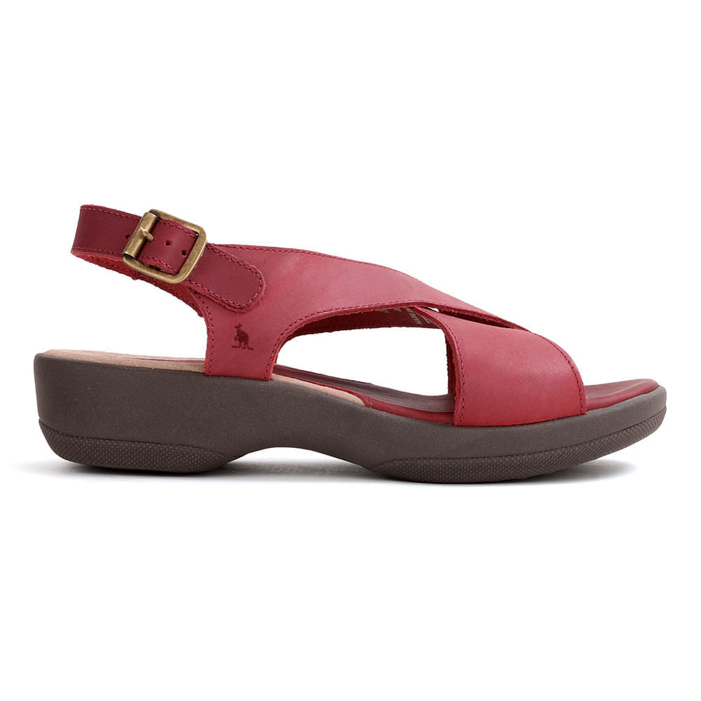 Sandália Fivela Pecus-Plato - Vinho