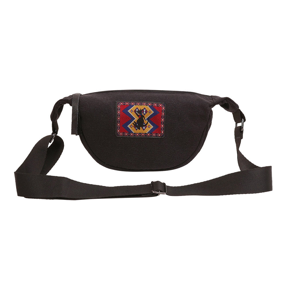 Bolsa Lona Mini Banana - Preto