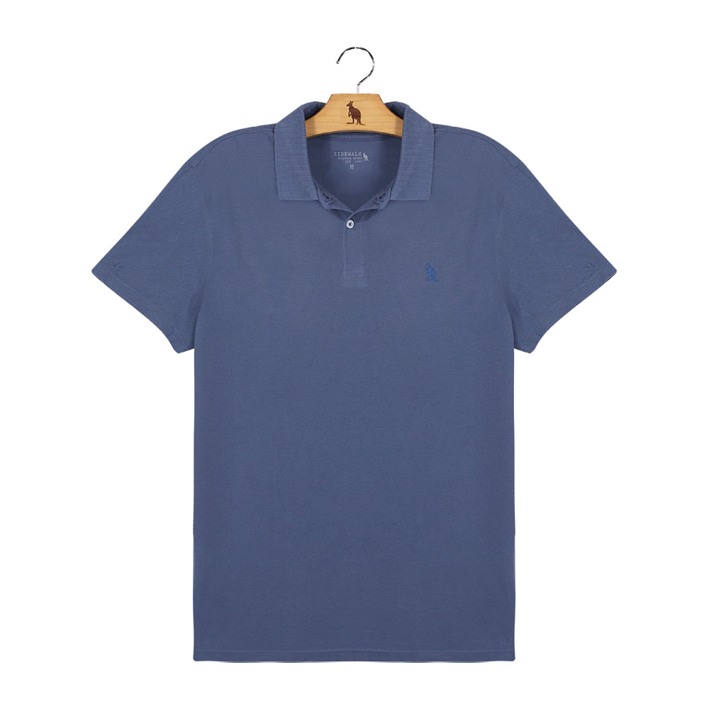 Polo Piquet Classica - Azul Jeans