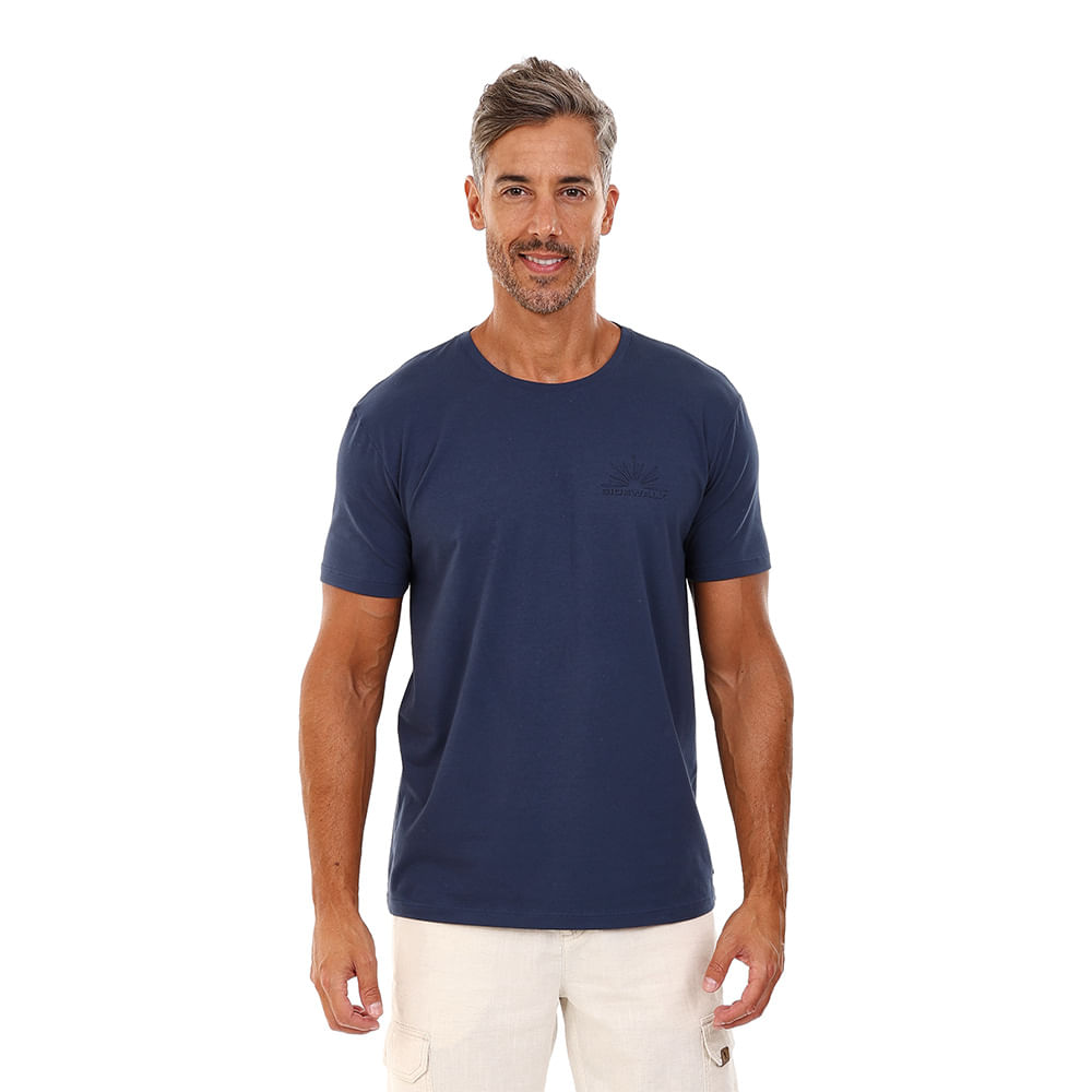 Camiseta Estampada - Azul Jeans