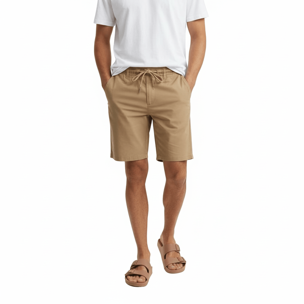 Bermuda Cos Elastc Waist - Kaki