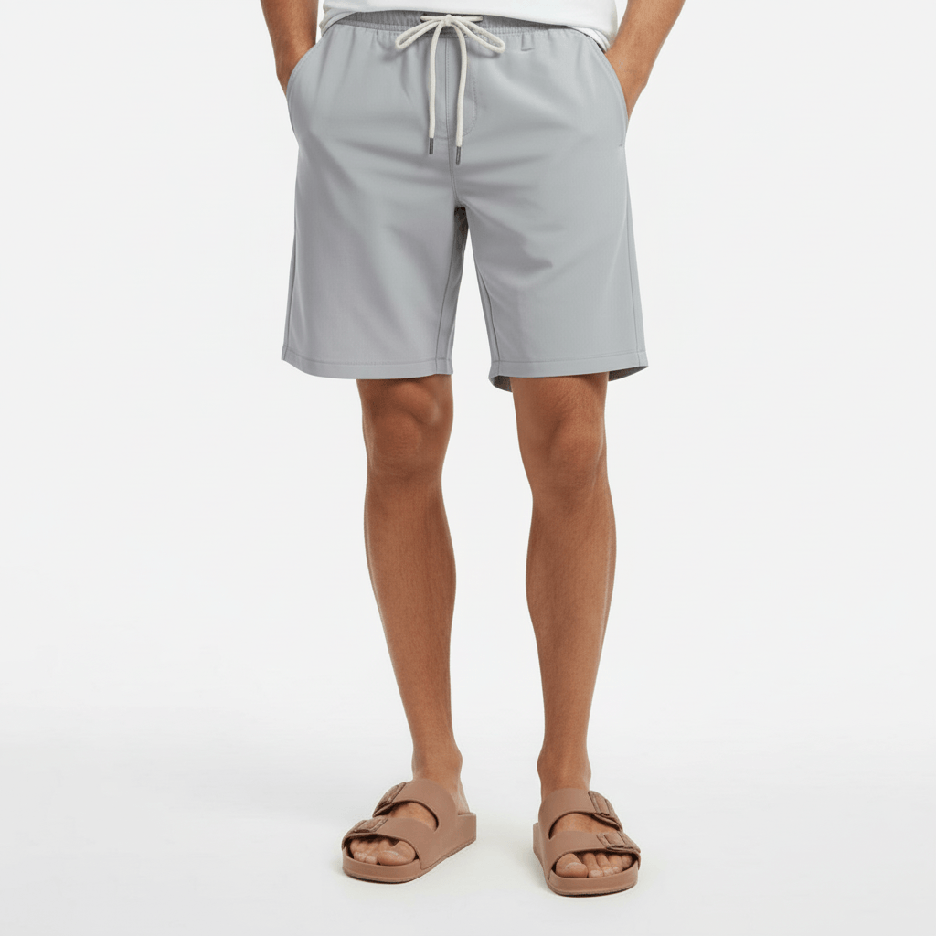 Bermuda Cos Elastc Waist - Cinza
