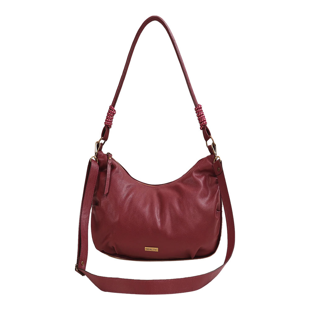 Bolsa Banana Ziper - Vinho