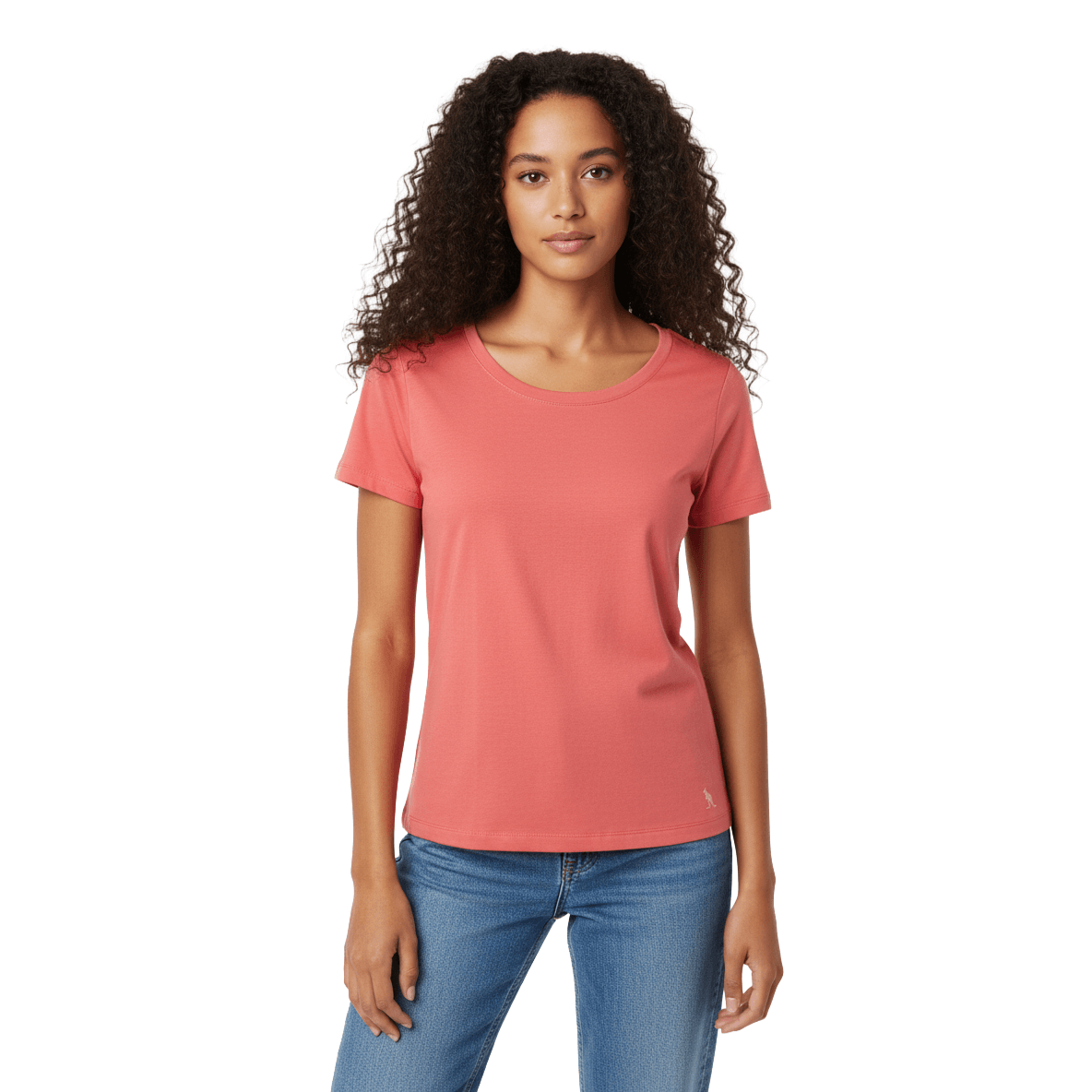 Camiseta Basica Elastano - Goiaba