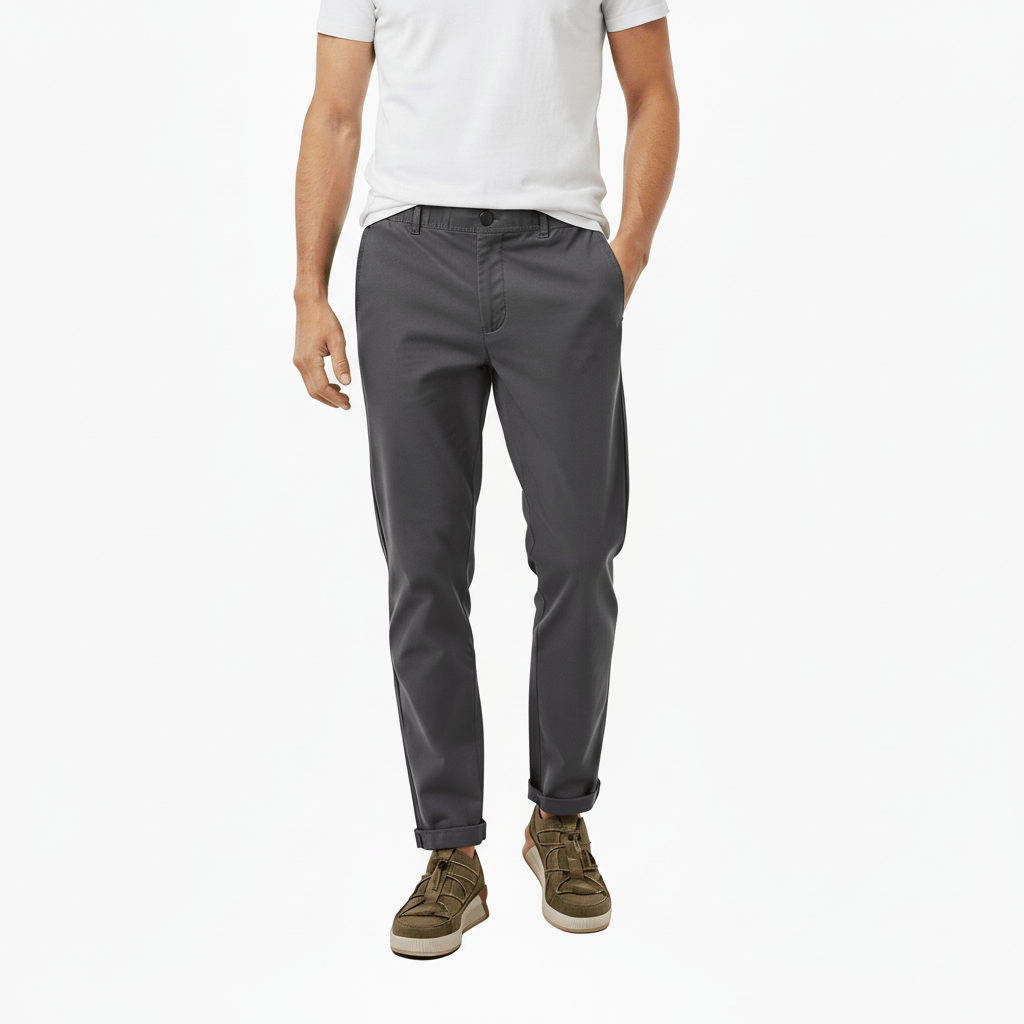 Calca Piquet Basic - Cinza Escuro
