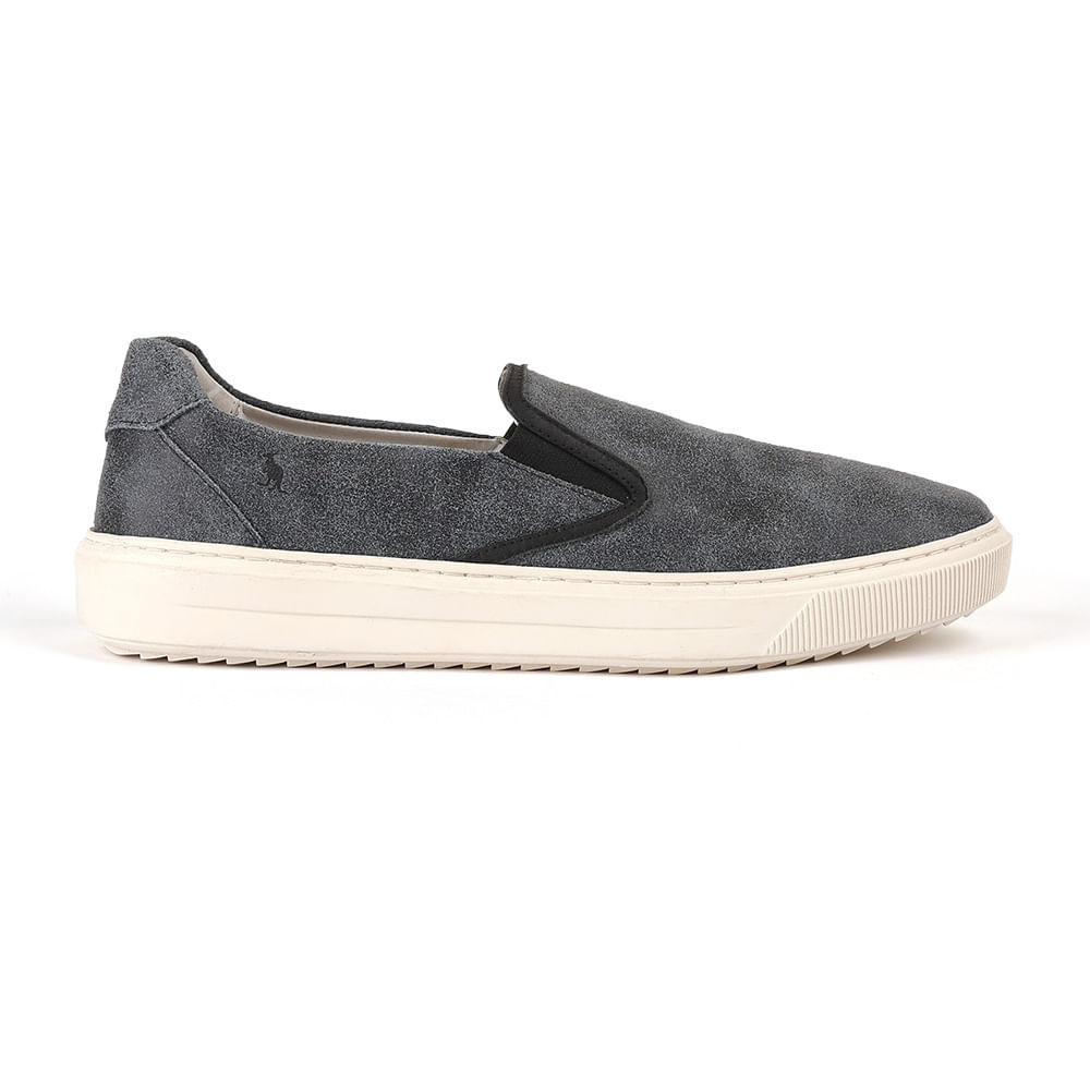 Tenis Slip Camurca Estone - Cinza