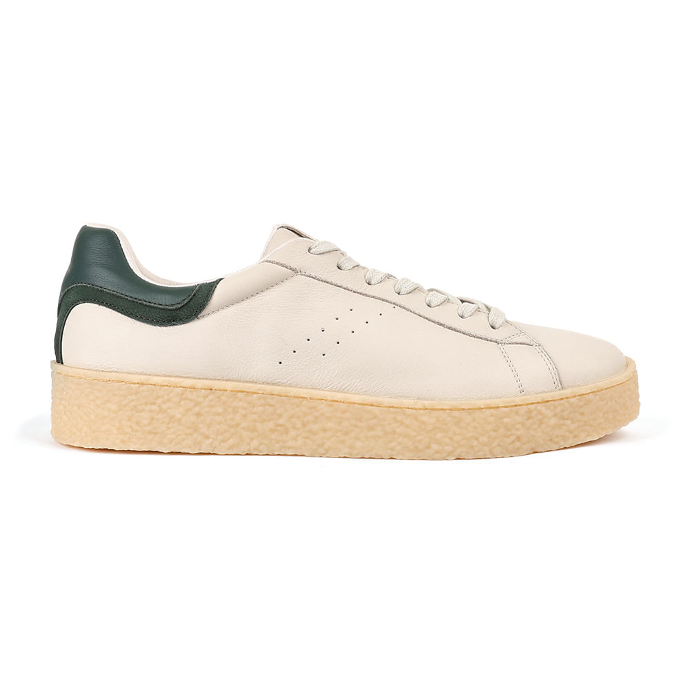 Tenis Masc Napa Crepe - Off White