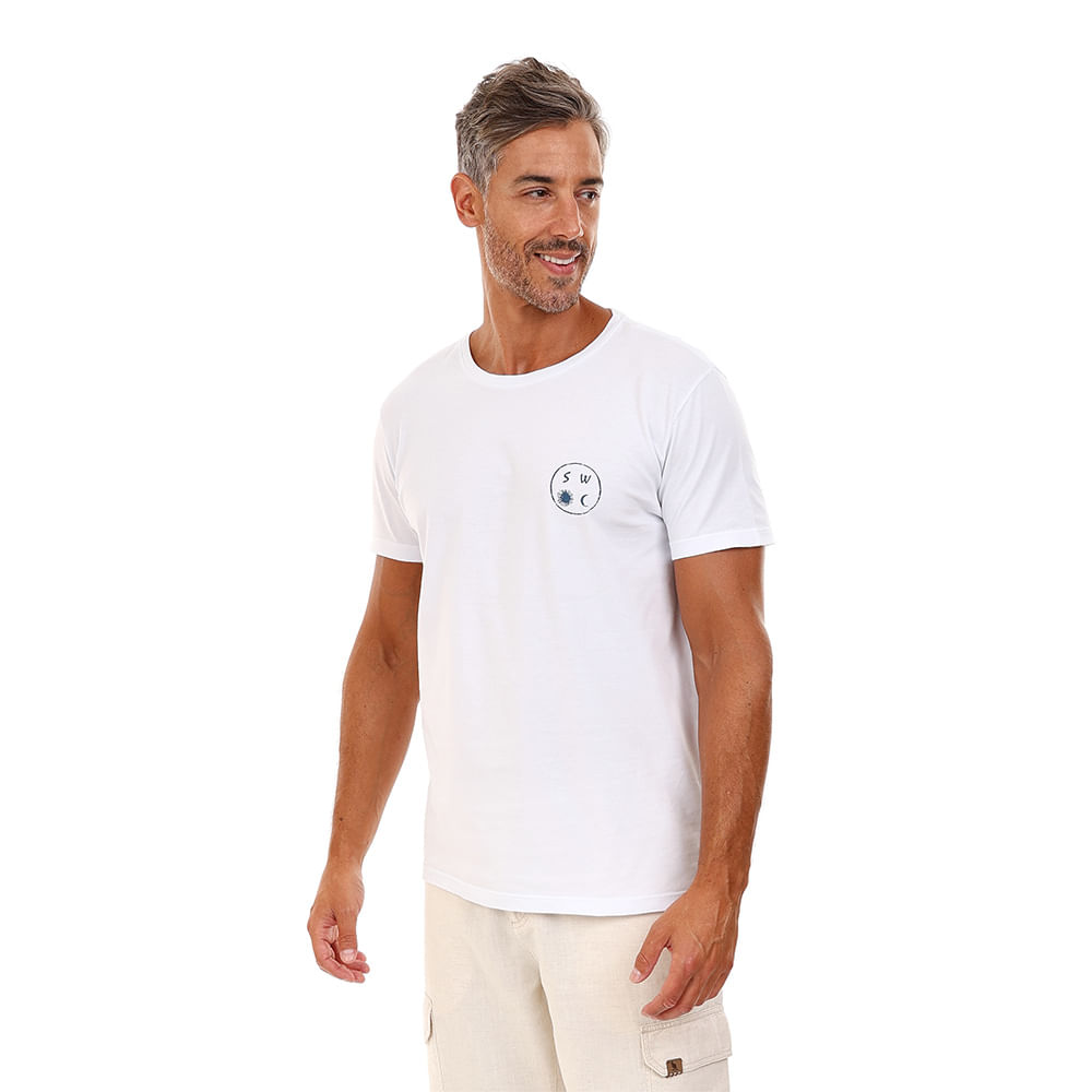Camiseta Est Sw Lua e Lua - Azul Claro