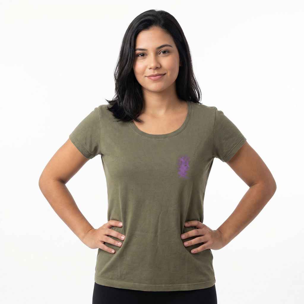 Camiseta Est Cang Sol Lua - Verde Militar