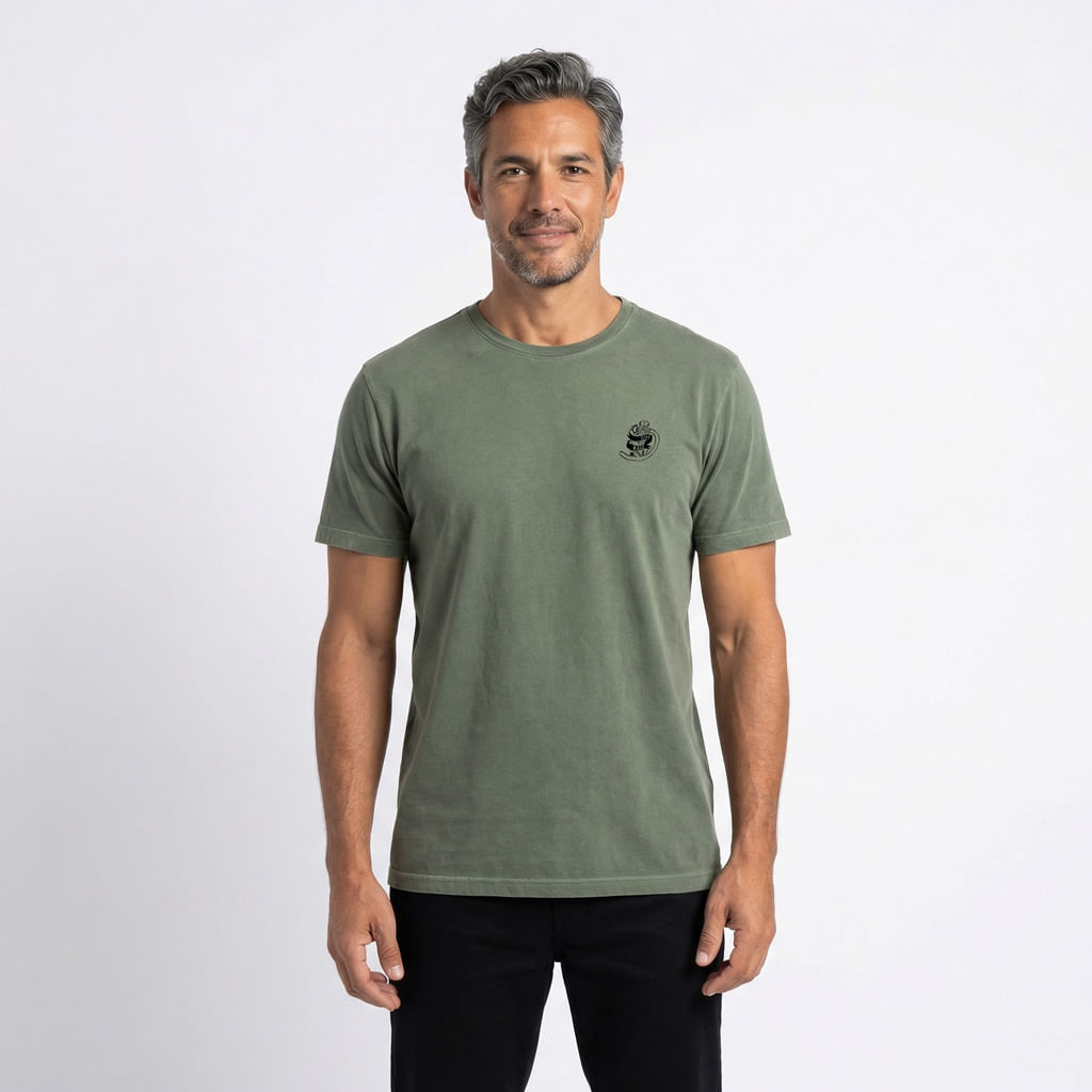 Camiseta Moto - Verde Militar
