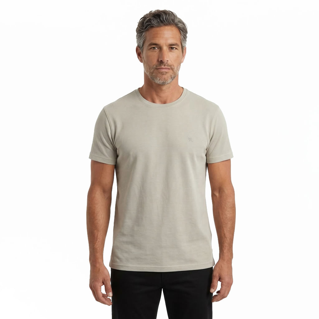 Camiseta Piquet Firme - Cinza