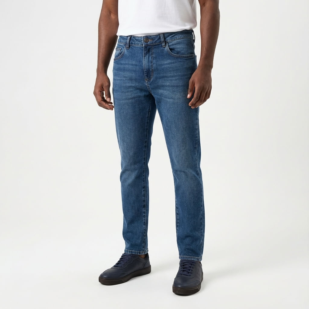 Calca Jeans Esc - Azul Jeans