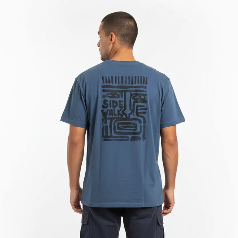 Camiseta Rosto - Azul Marinho