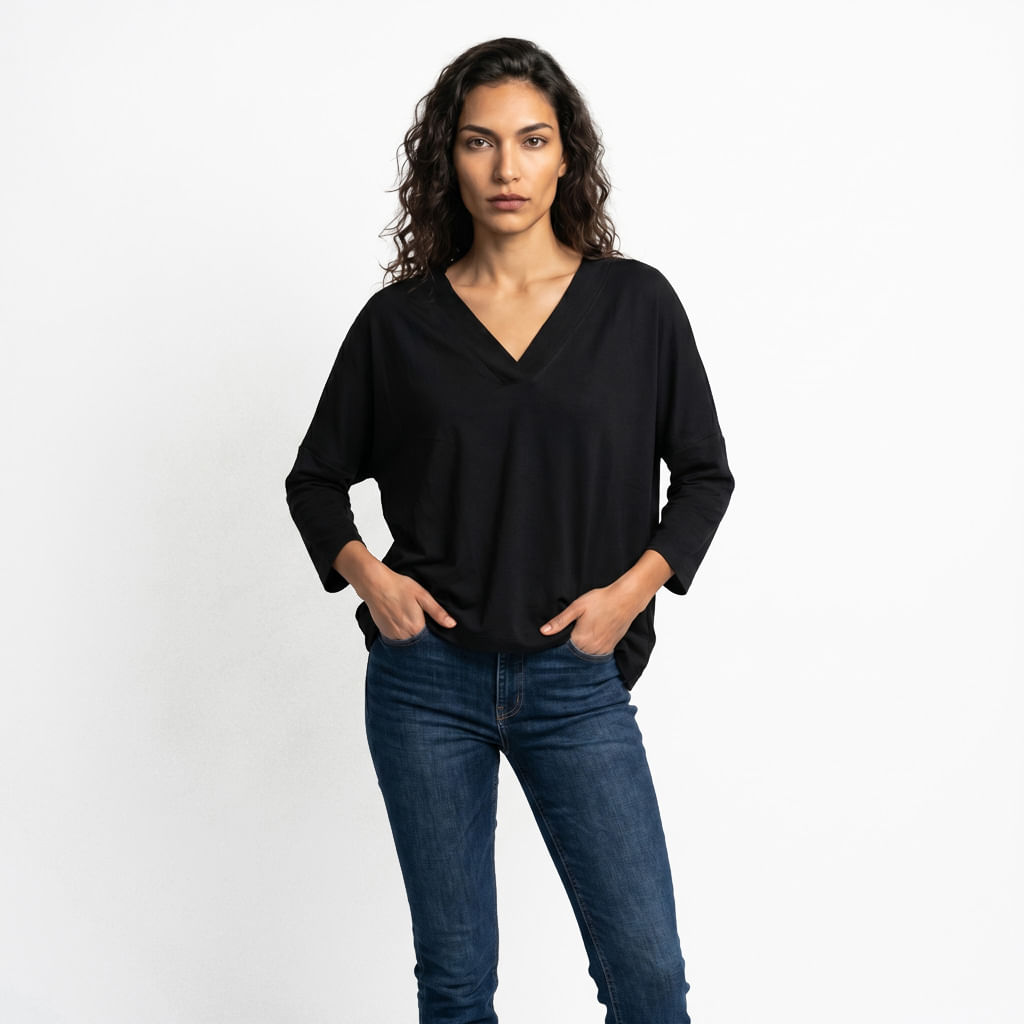 Camiseta Morcego - Preto