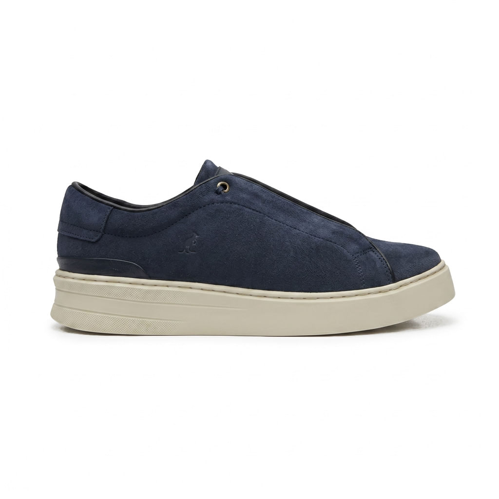 Tenis Camurça Elastico - Azul Marinho