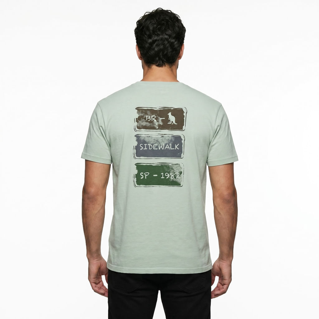 Camisetas Placas - Verde Argila