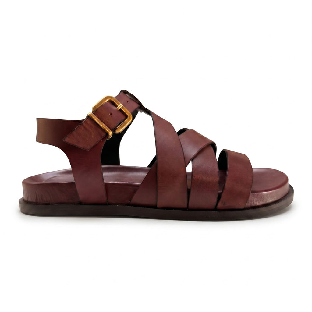 Sandalia Salome X - Bordo
