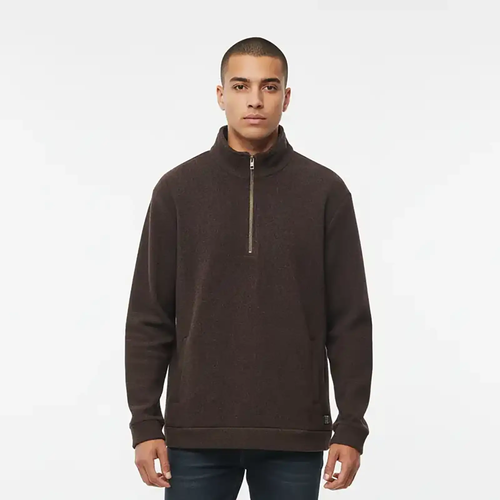 Jaqueta Moletom Tweed - Marrom