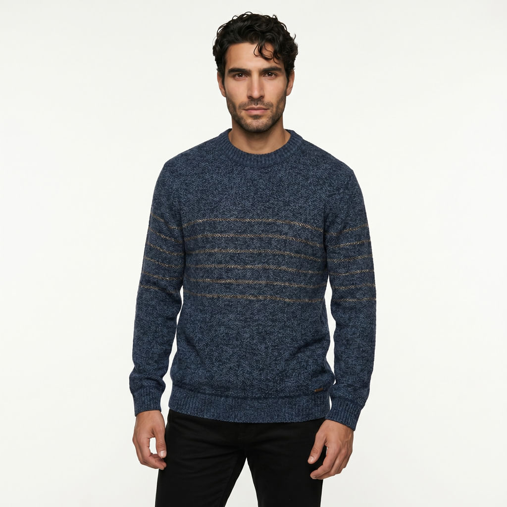 Tricot Sueter - Azul Marinho