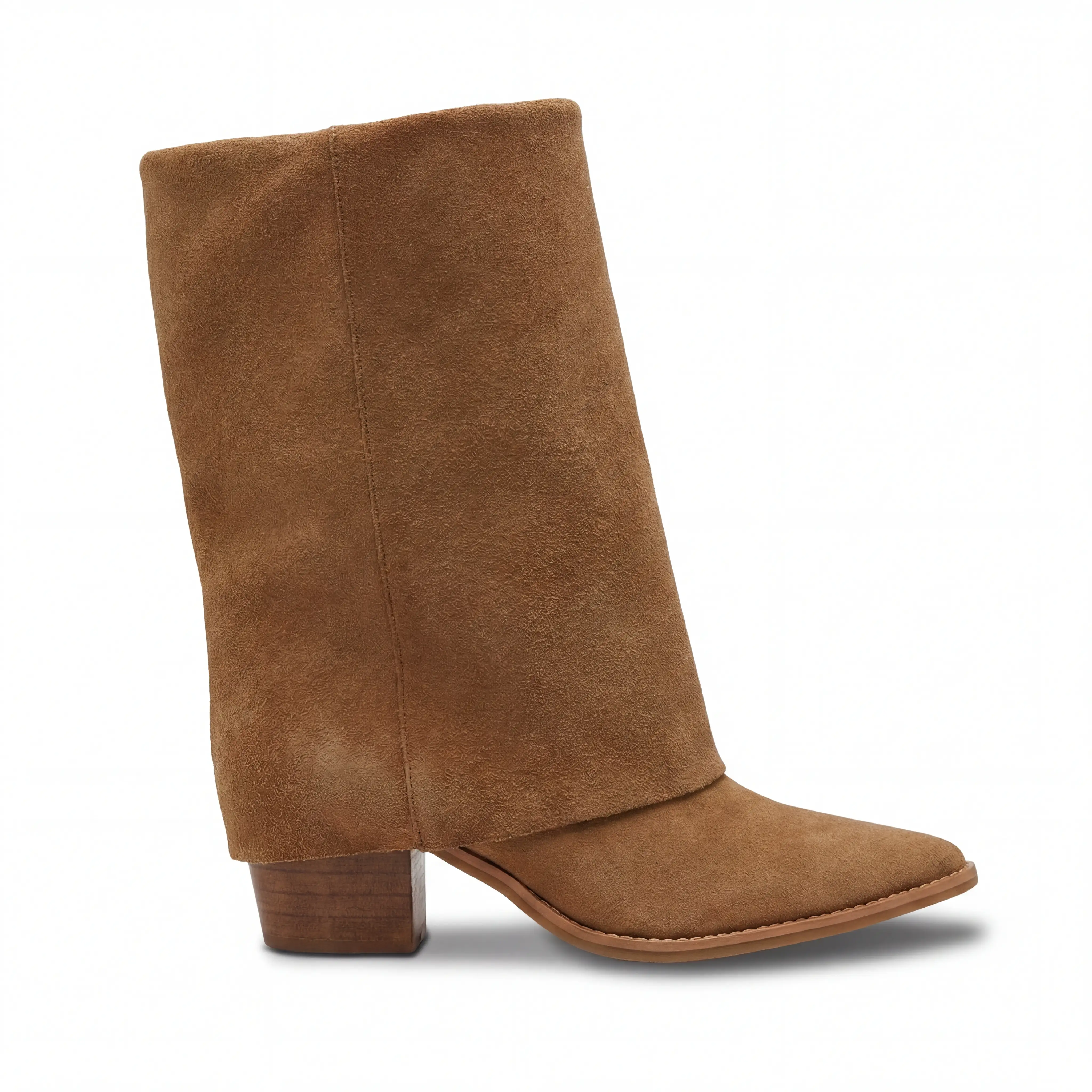 Bota Camurça Western - Areia