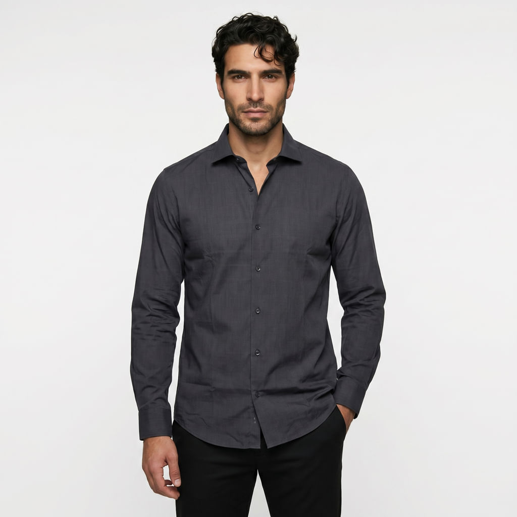 Camisa Lisa - Preto