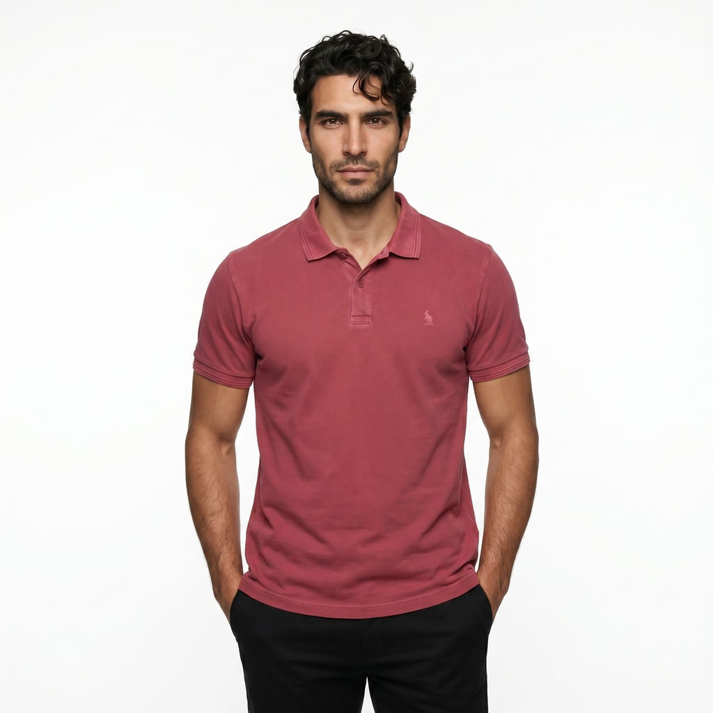 Polo Peitilho Sobreposto - Terracota