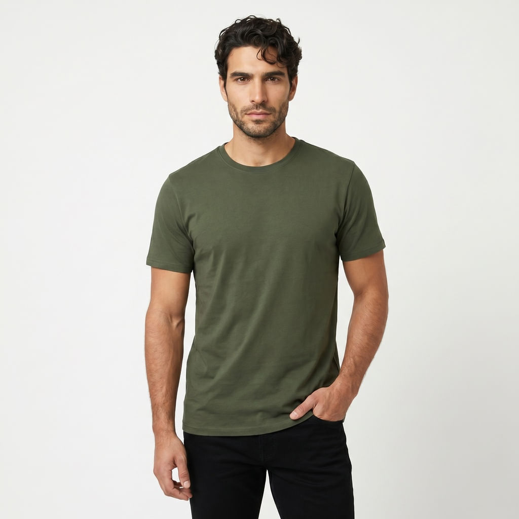 Camiseta Basica Elastano - Verde