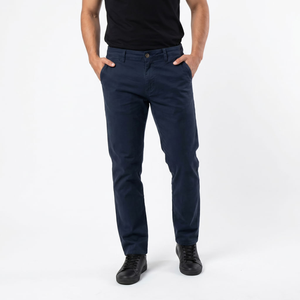 Calca Masc Chino Move - Azul Marinho