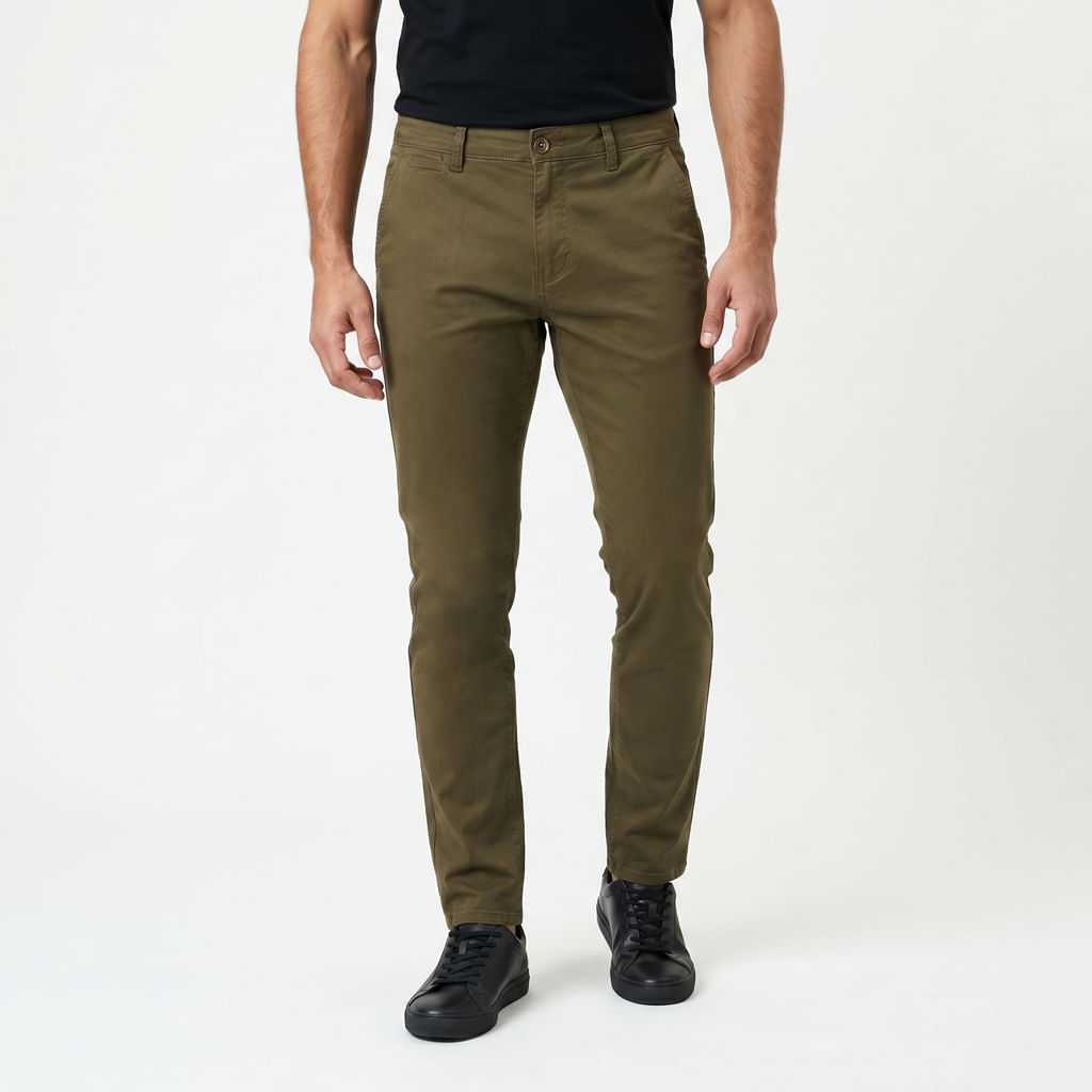 Calca Masc Chino Move - Verde Oliva