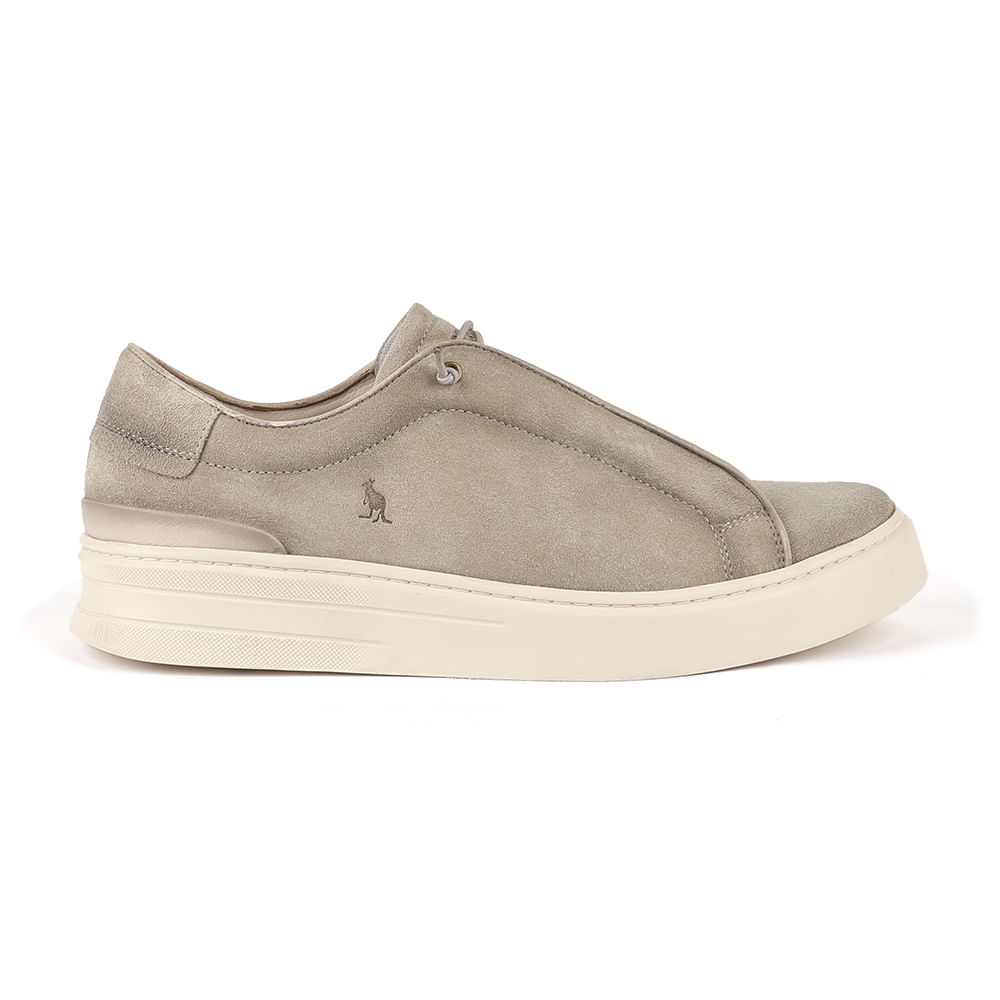 Tenis Camurça Elastico - Cinza