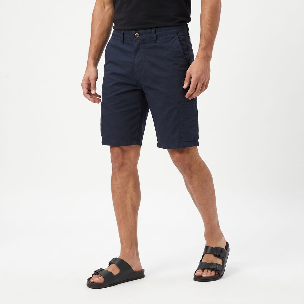 Bermuda Bolso - Azul Marinho