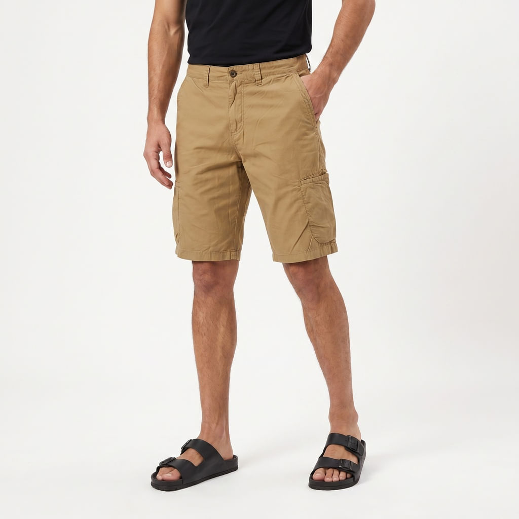 Bermuda Bolso Embutido - Kaki