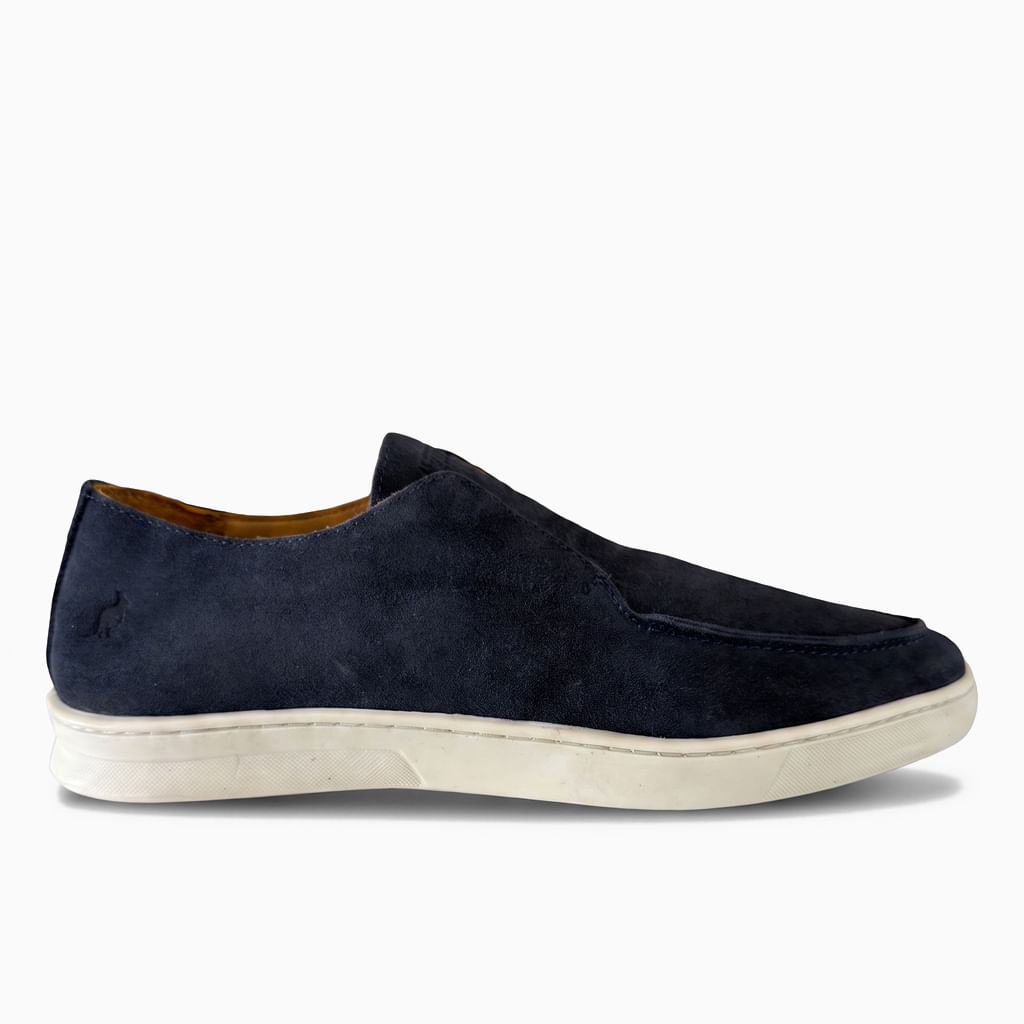 Casual Camurça Pala Lisa - Azul Marinho