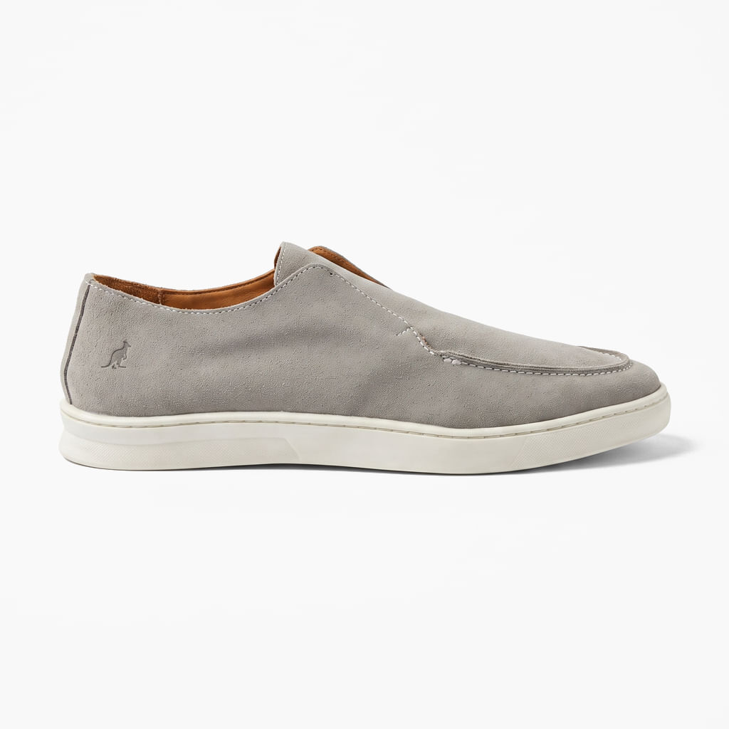 Casual Camurça Pala Lisa - Cinza