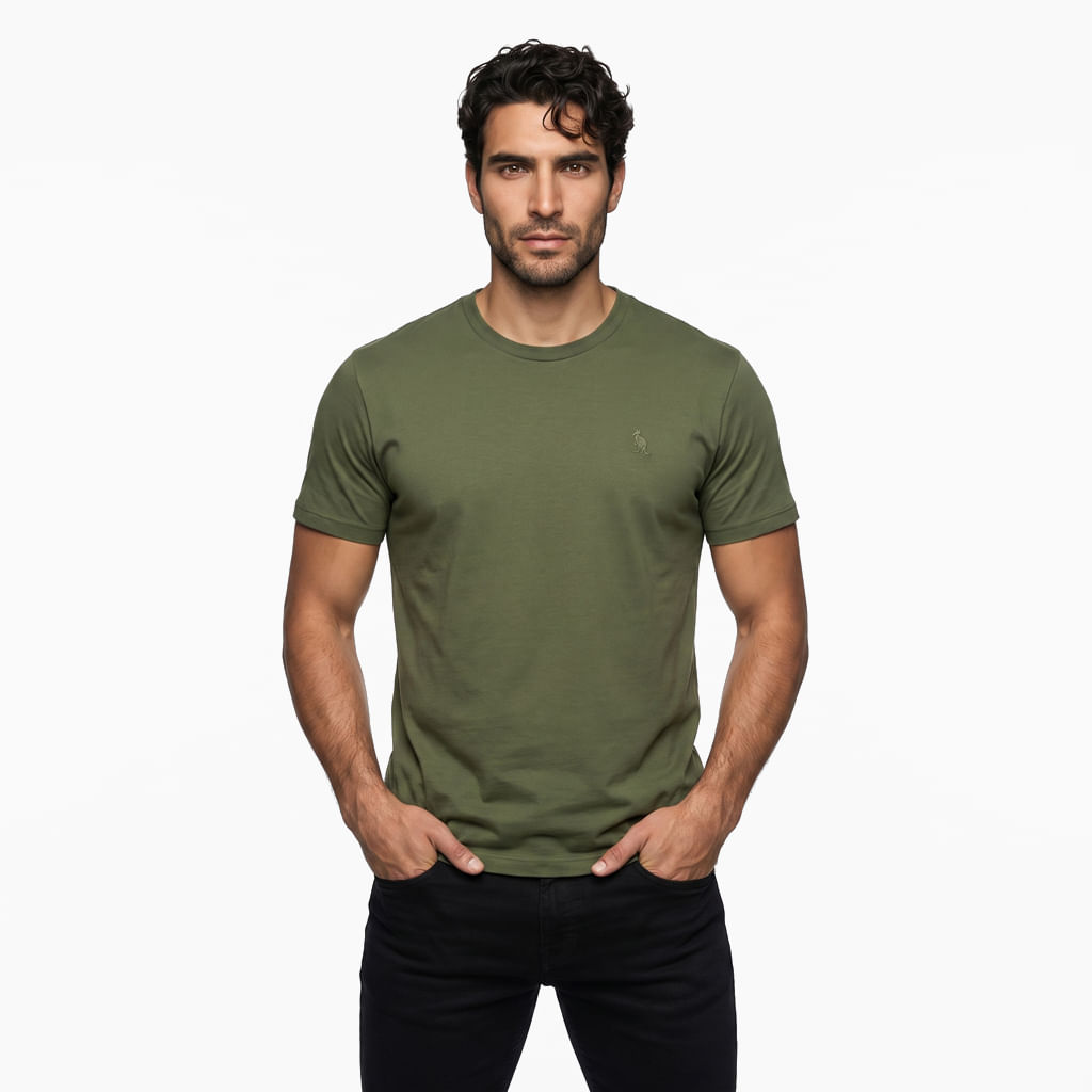 Camiseta Básica Meia Malha - Verde