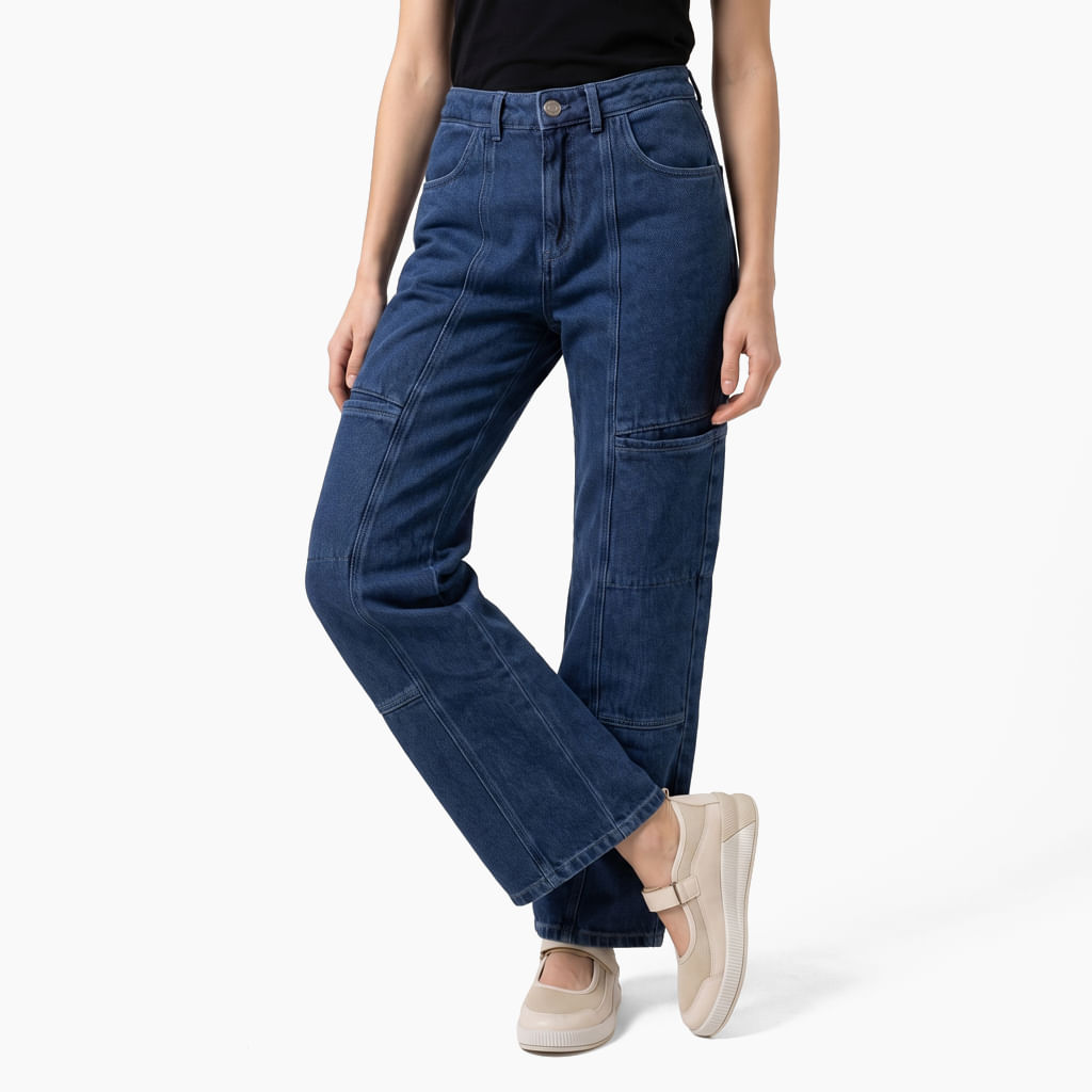 Calça Jeans Feminina Reta Nino - Azul Jeans